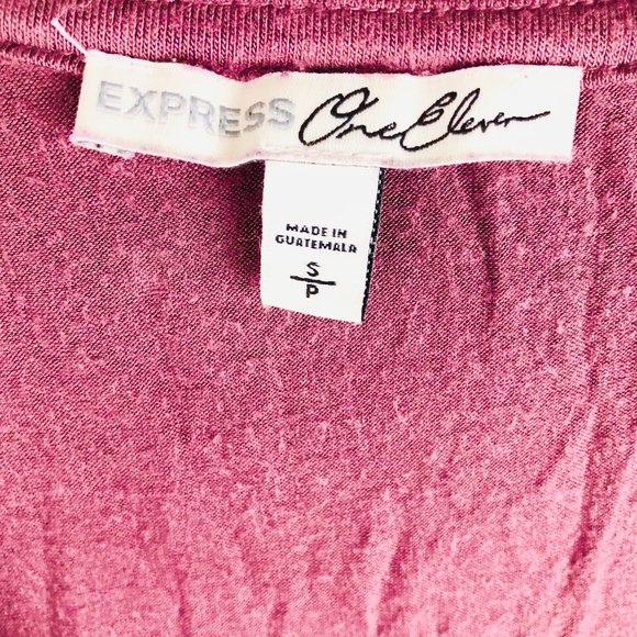 Used small purple Express long sleeve soft blouse - Picture 4 of 6